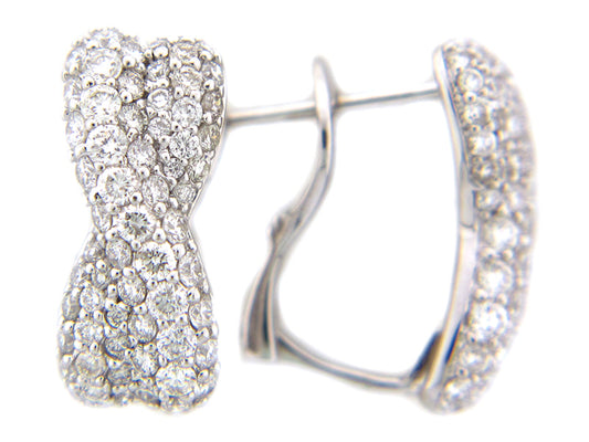 DIAMOND EARRING, 14KW (N), D=1.51