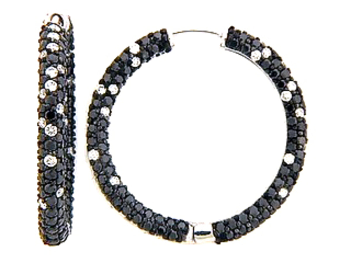 BLACK & WHITE DIAMOND EARRING