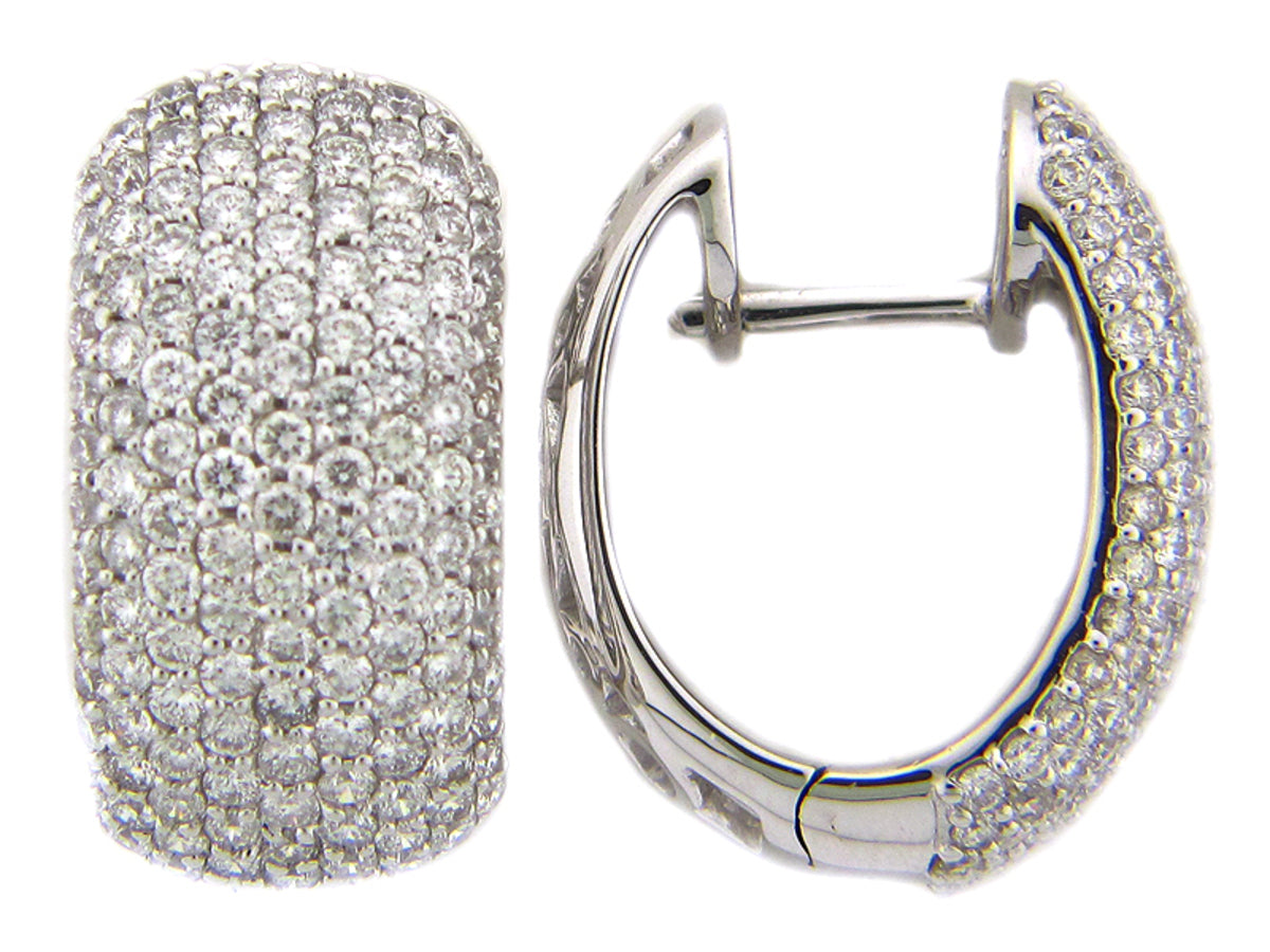 DIAMOND EARRING, 18KW (N) SPECIAL