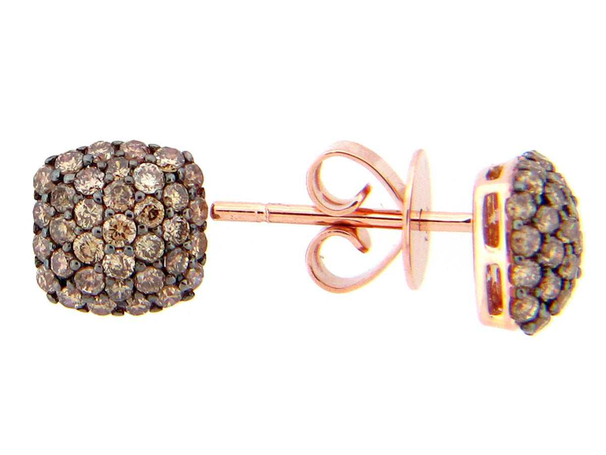 BROWN DIAMOND EARRING