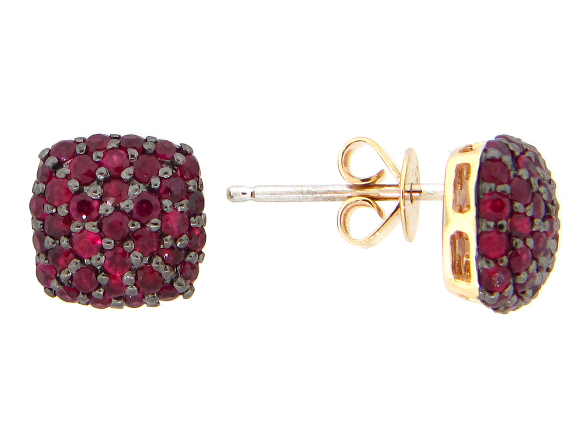 RUBY EARRING, 14KY (H)