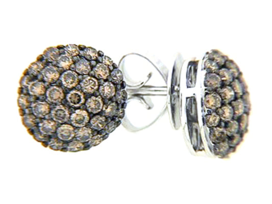Brown Diamond Earring, 14kw (N)
