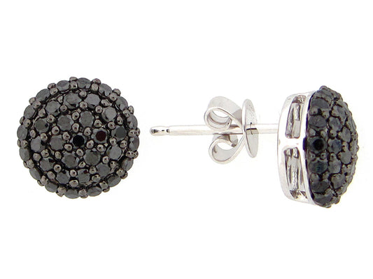BLACK DIAMOND EARRING, 14KW (R/H)