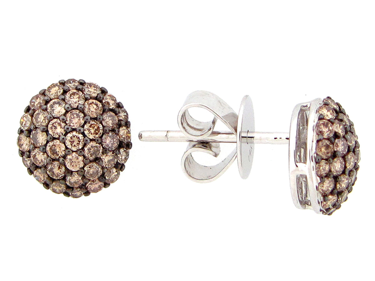 BROWN DIAMOND EARRING