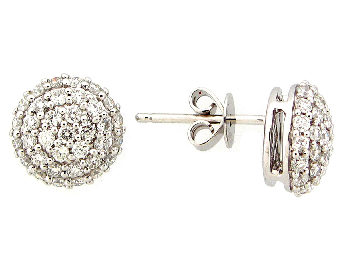 DIAMOND EARRING, 14KW (N)