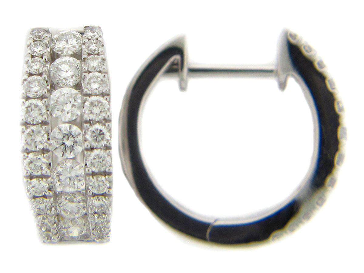 DIAMOND EARRING, 14KW (N)