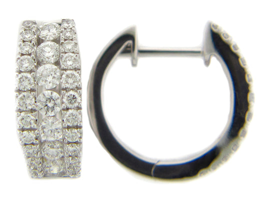 DIAMOND EARRING, 14KW (N)