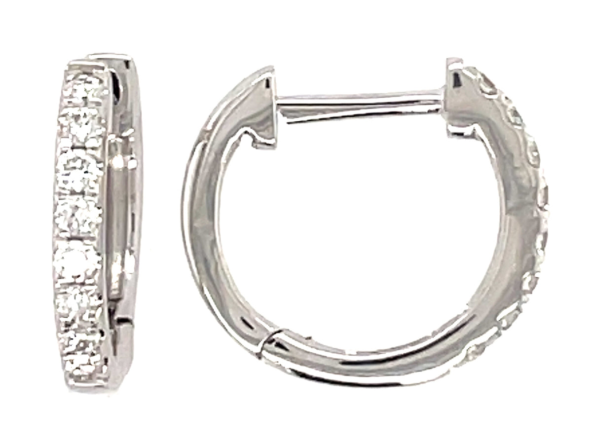 DIAMOND 13MM HUGGY EARRING