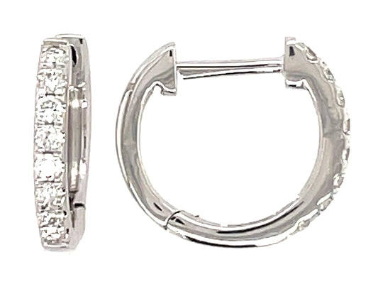 DIAMOND 13MM HUGGY EARRING