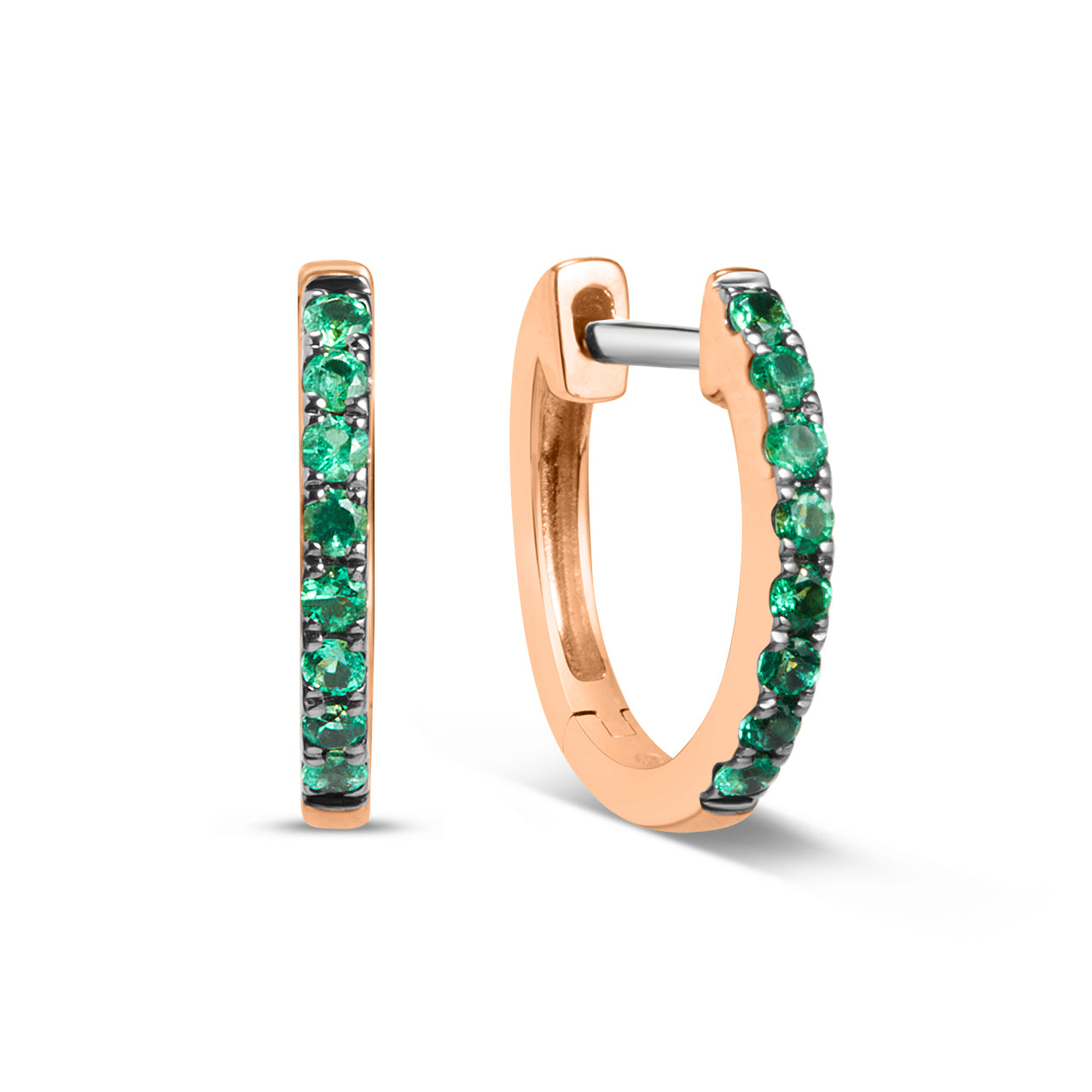 Emerald Huggie Earring