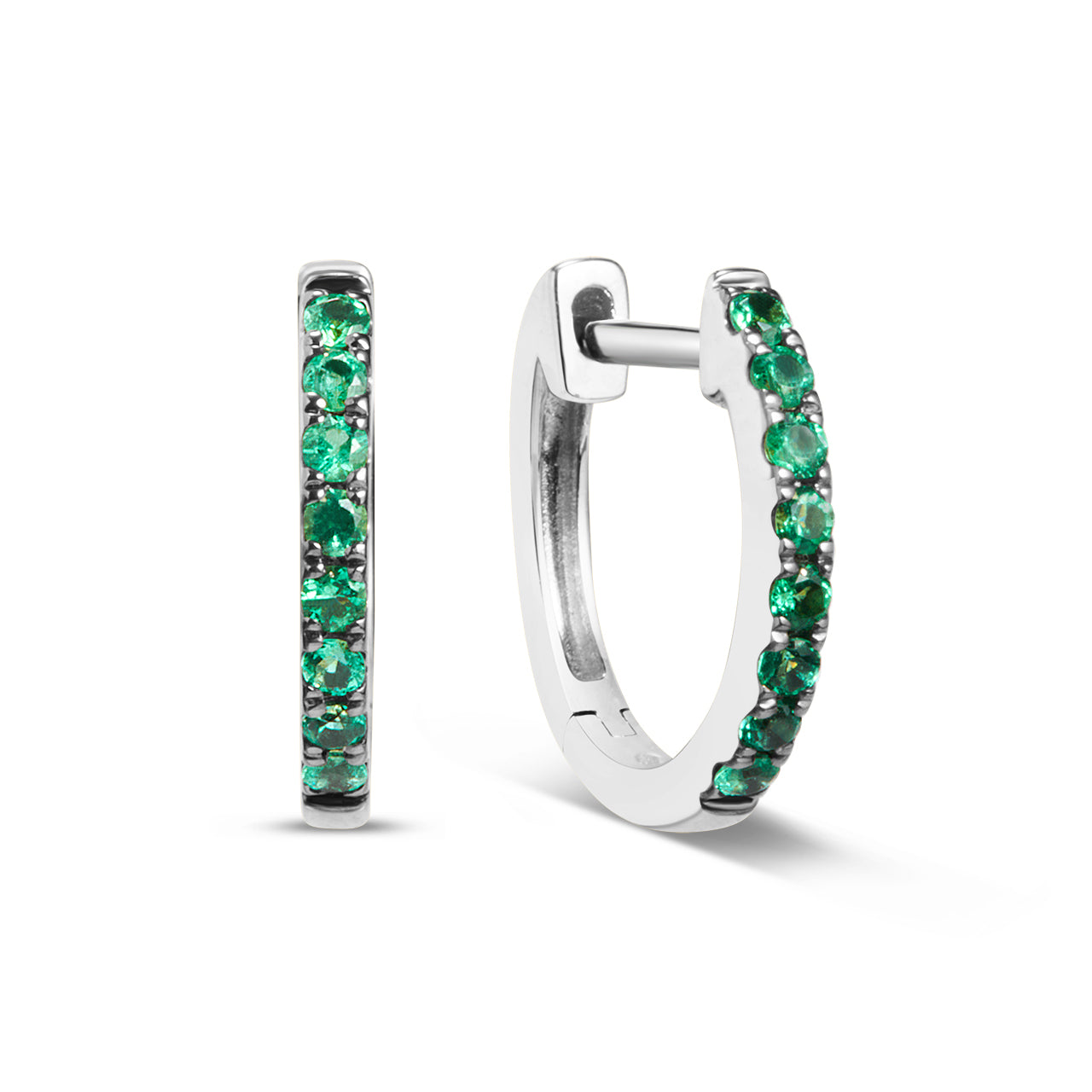 Emerald Huggie Earring