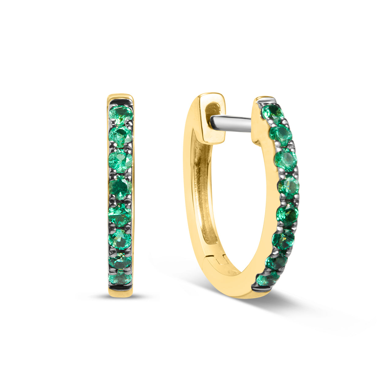 Emerald Huggie Earring