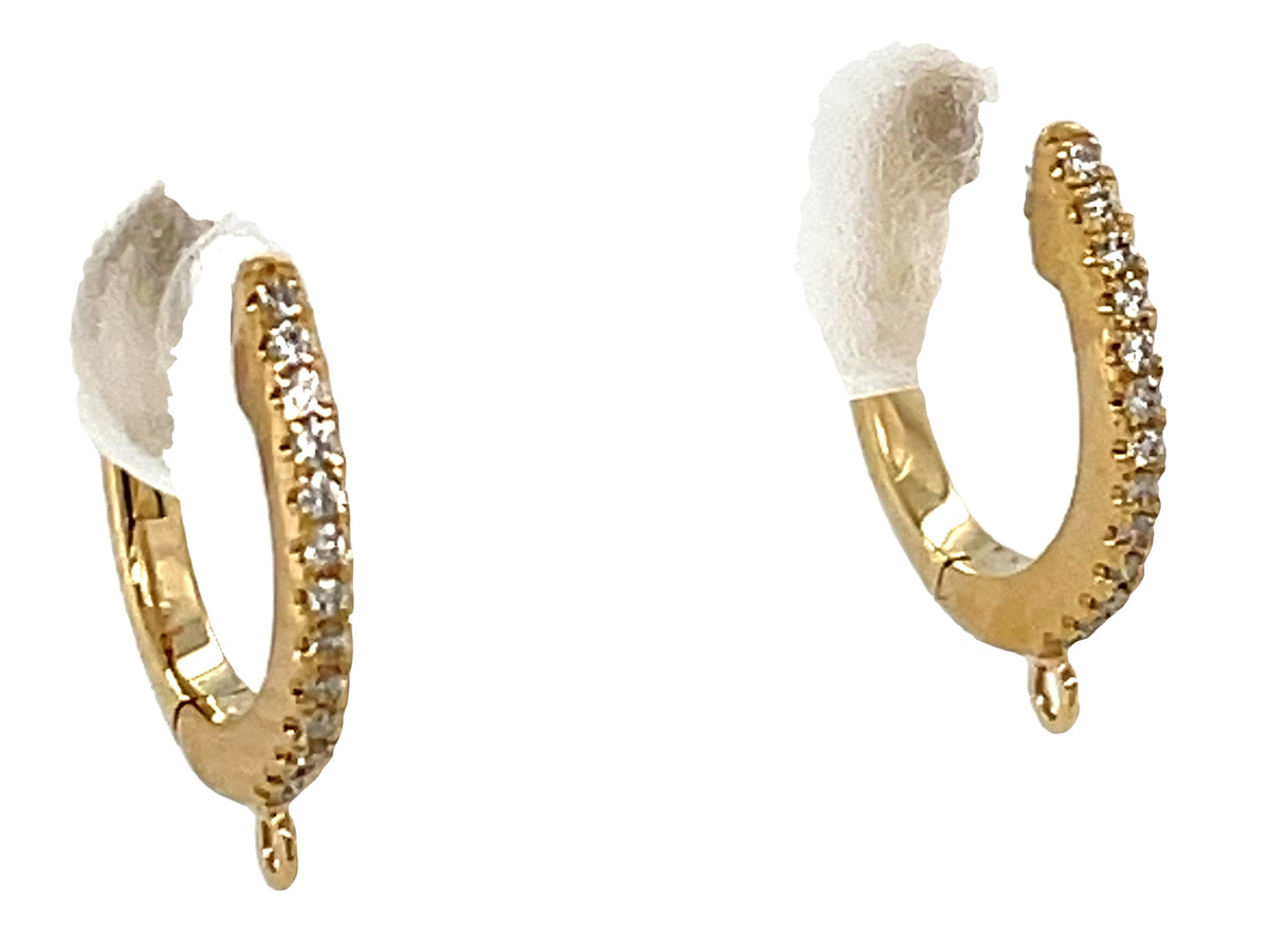 DIAMOND HUGGY TOP WITH JUMP LOOP EARRING