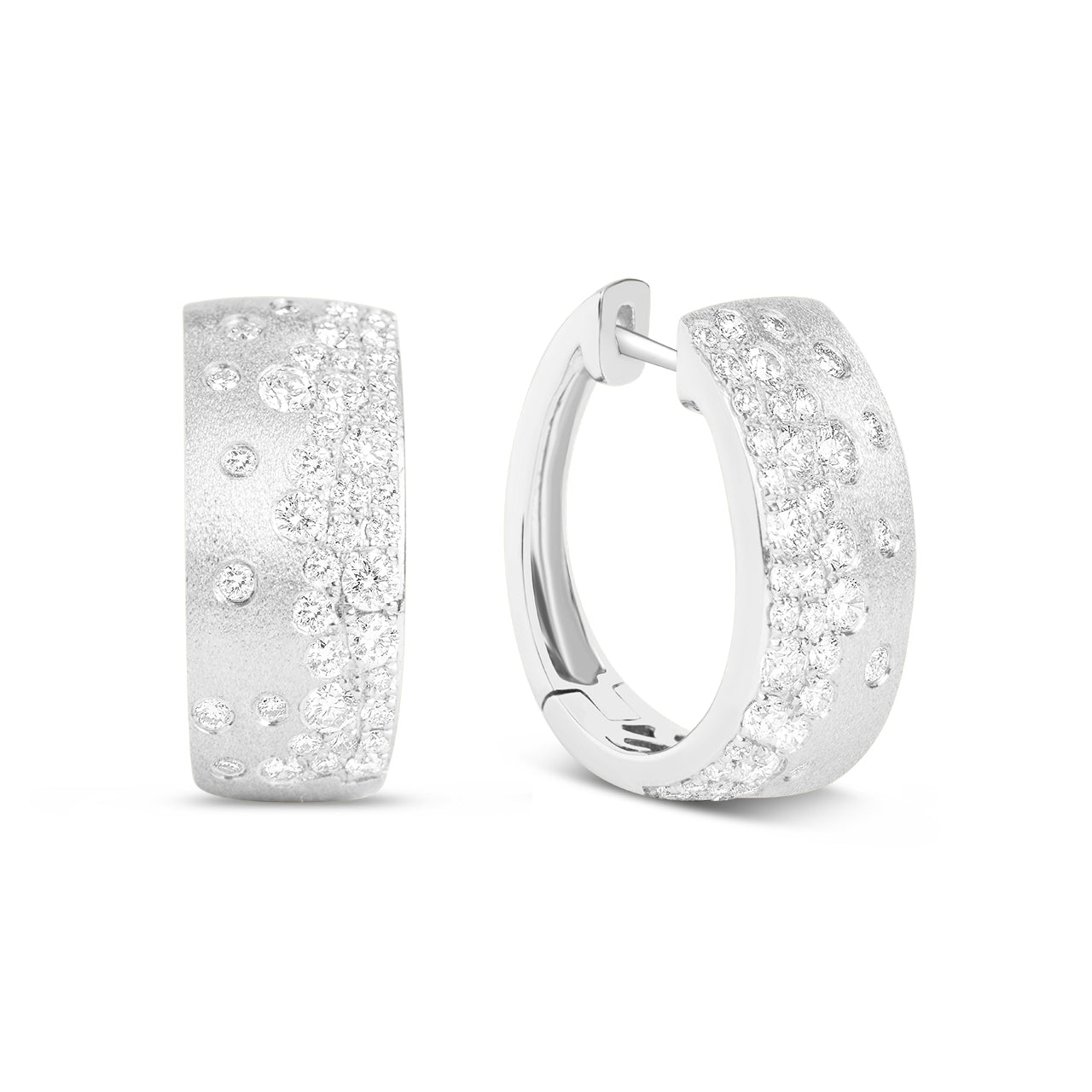 Diamond Confetti Signature Huggie Earring