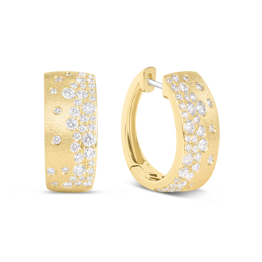 Diamond Confetti Signature Huggie Earring