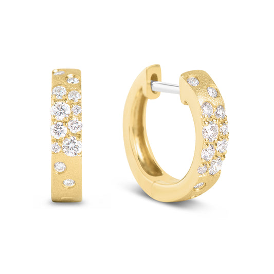 Diamond Confetti 3.1mm Wide Huggie Earring