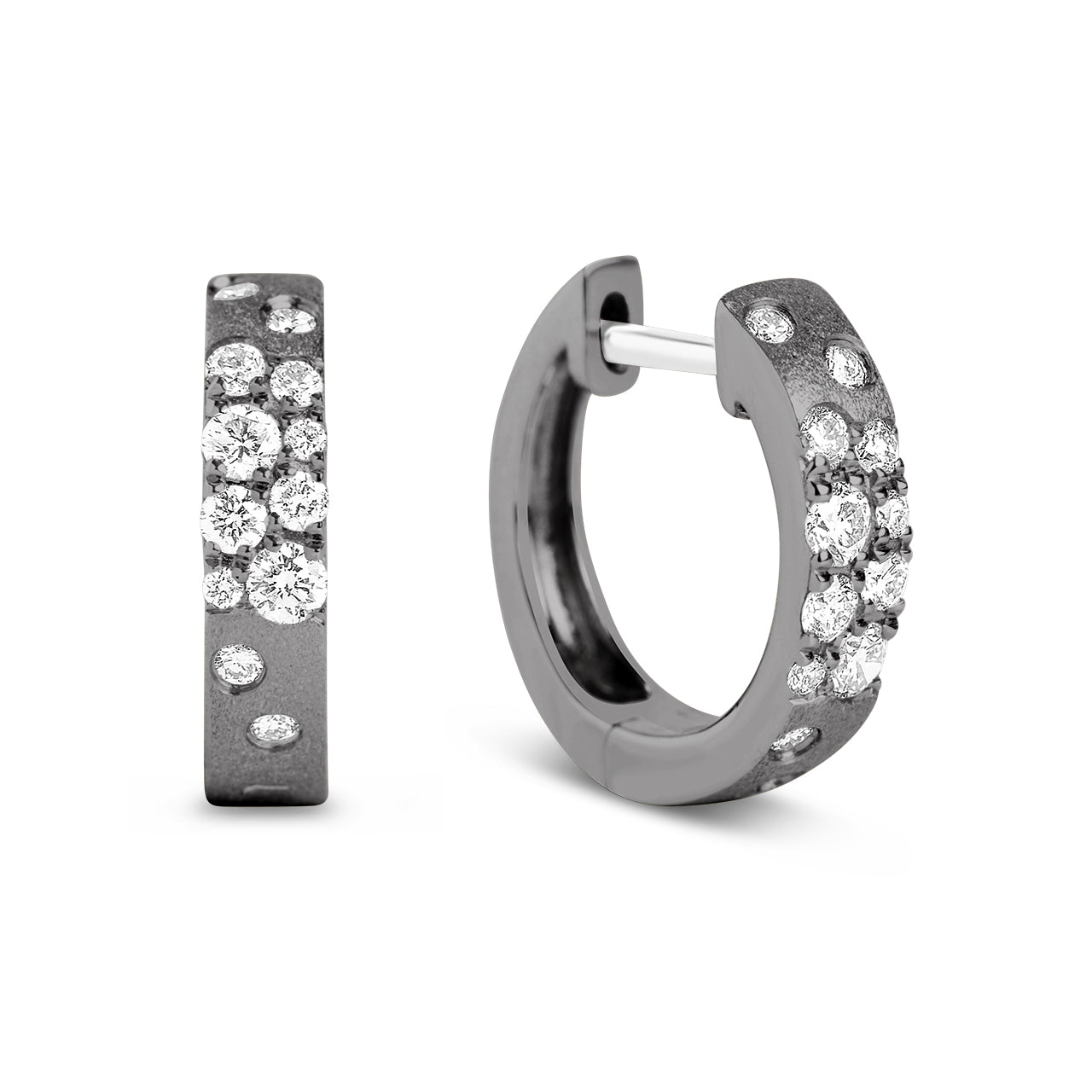 Diamond Confetti 3.1mm Wide Huggie Earring