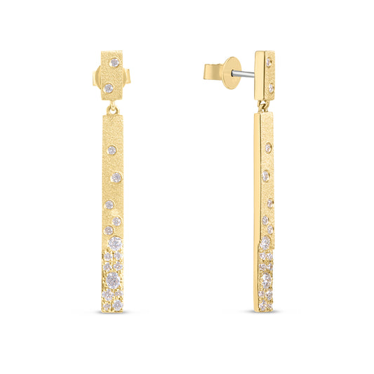 Diamond Confetti Bar Dangle Earring