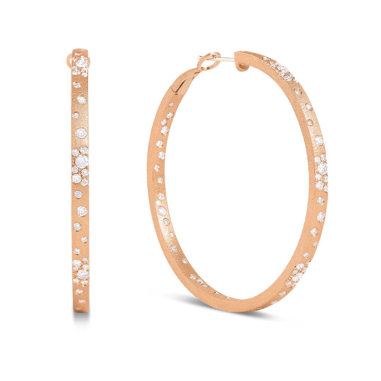 Diamond Confetti Jumbo Hoop Earring