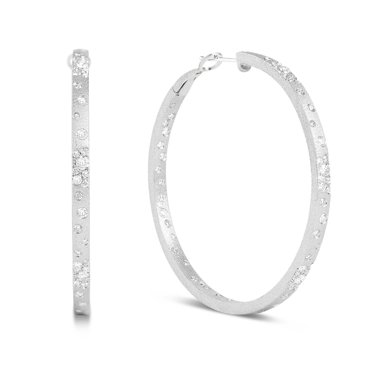 Diamond Confetti Jumbo Hoop Earring