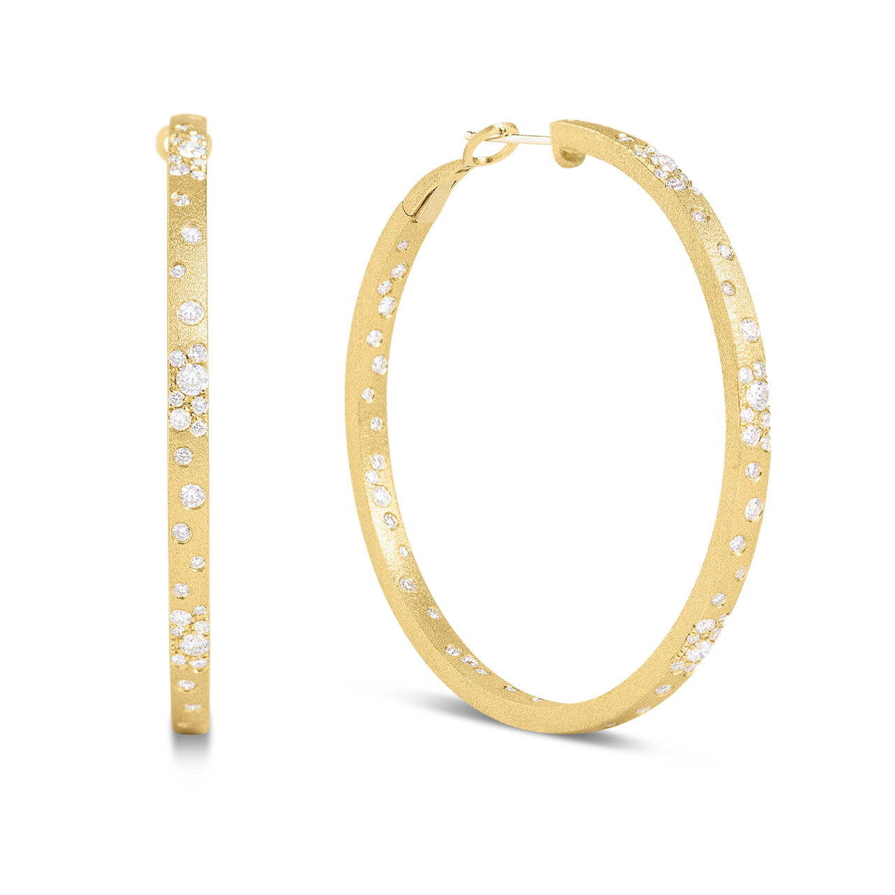 Diamond Confetti Jumbo Hoop Earring