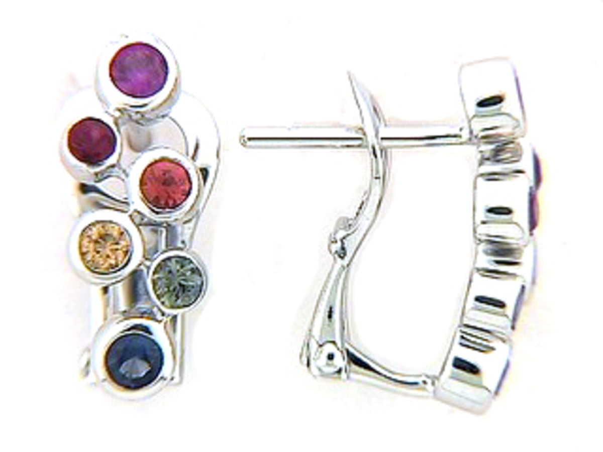 RAINBOW SAPPHIRE EARRING