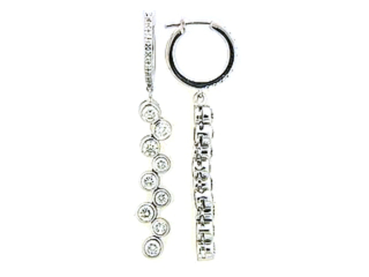 DIAMOND EARRING, 18KW (N) SPECIAL