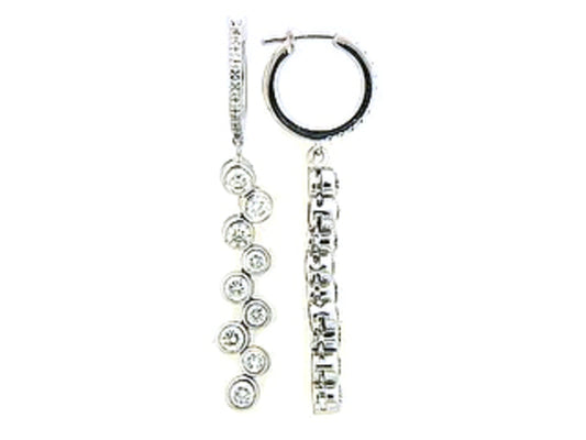 DIAMOND EARRING, 18KW (N) SPECIAL