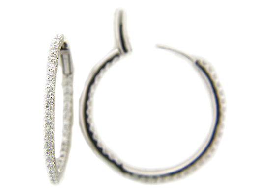 DIAMOND EARRING, 14KW (N)