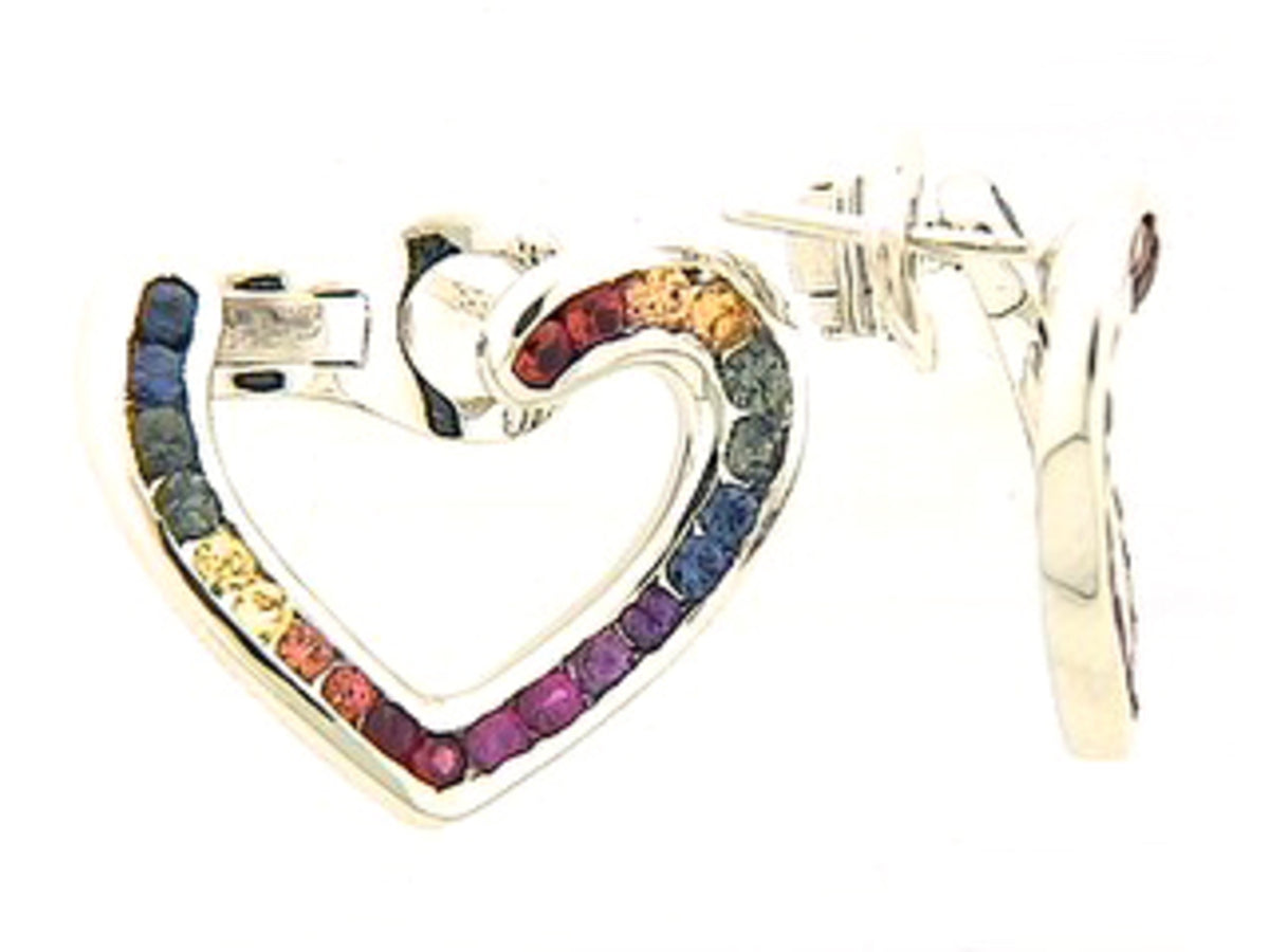 RAINBOW SAPPHIRE EARRING