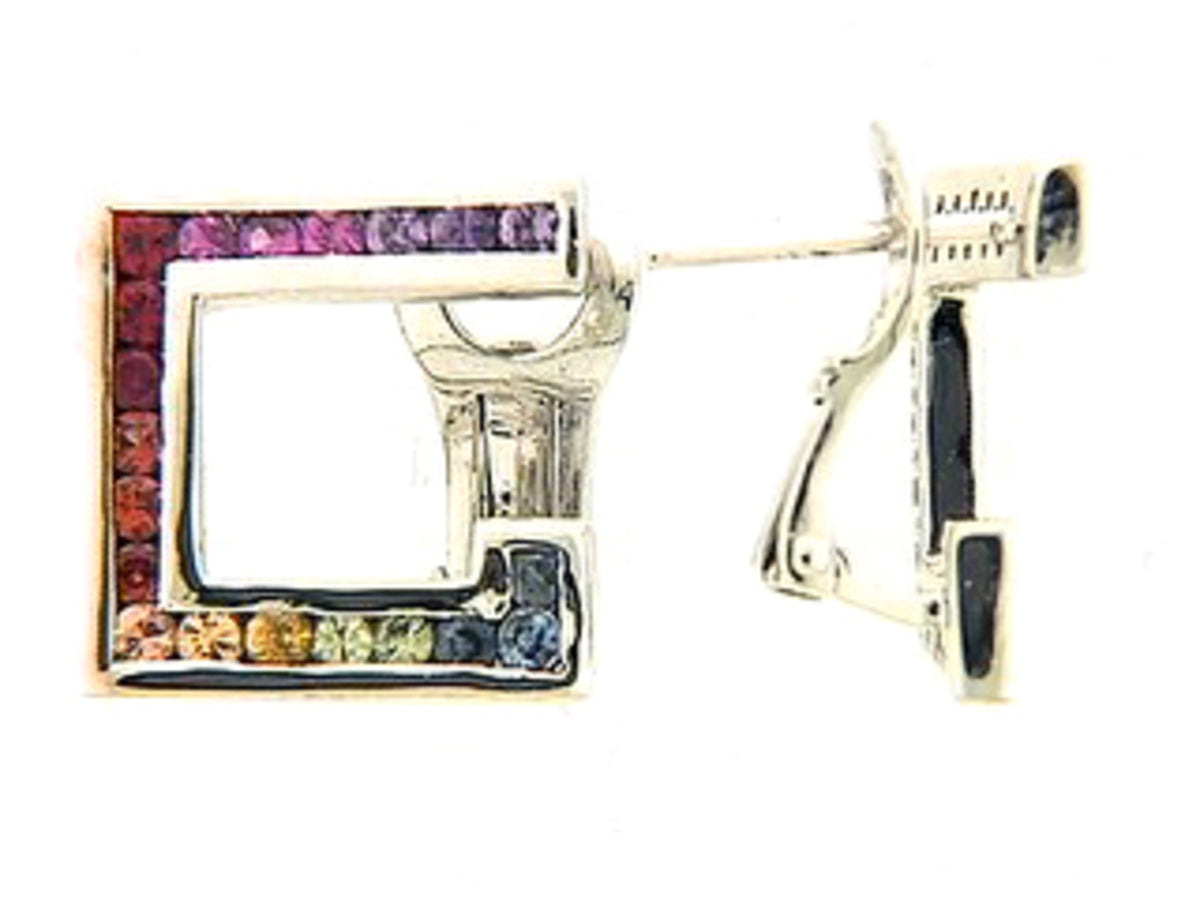RAINBOW SAPPHIRE EARRING