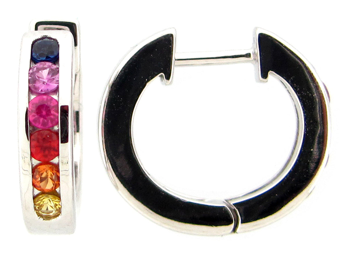 RAINBOW SAPPHIRE EARRING