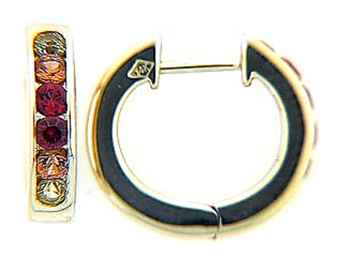 ORANGE SAPPHIRE EARRING