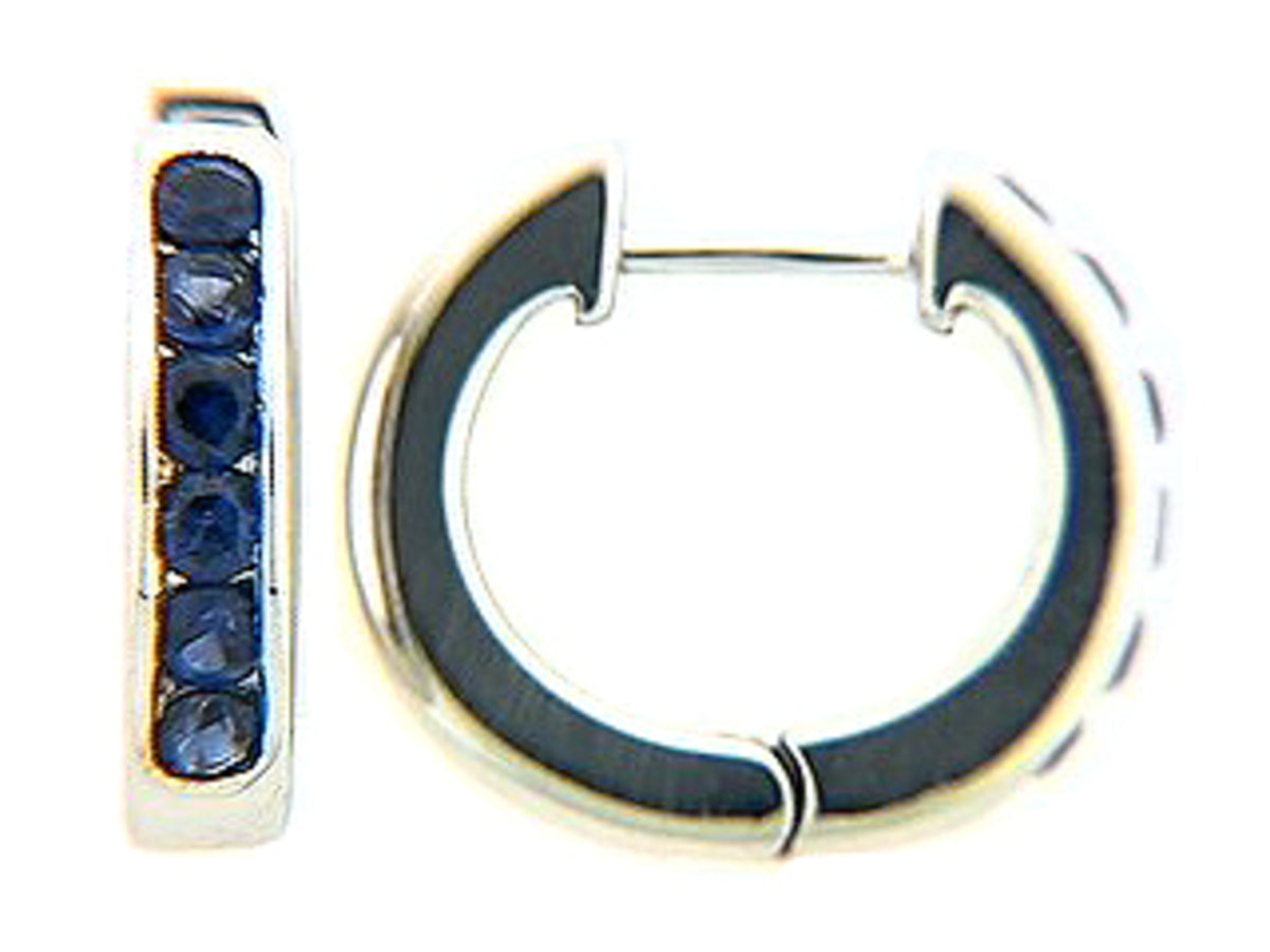 SAPPHIRE EARRING, 14KW (H)