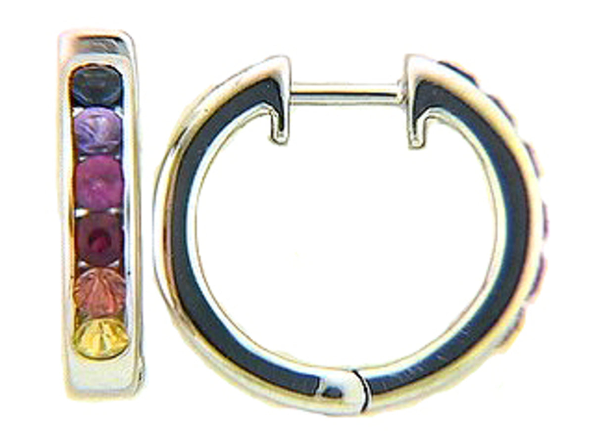 RAINBOW SAPPHIRE EARRING