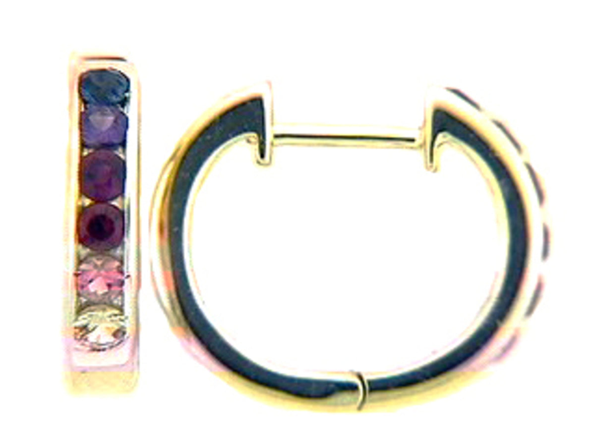RAINBOW SAPPHIRE EARRING