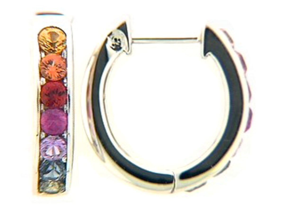 RAINBOW SAPPHIRE EARRING