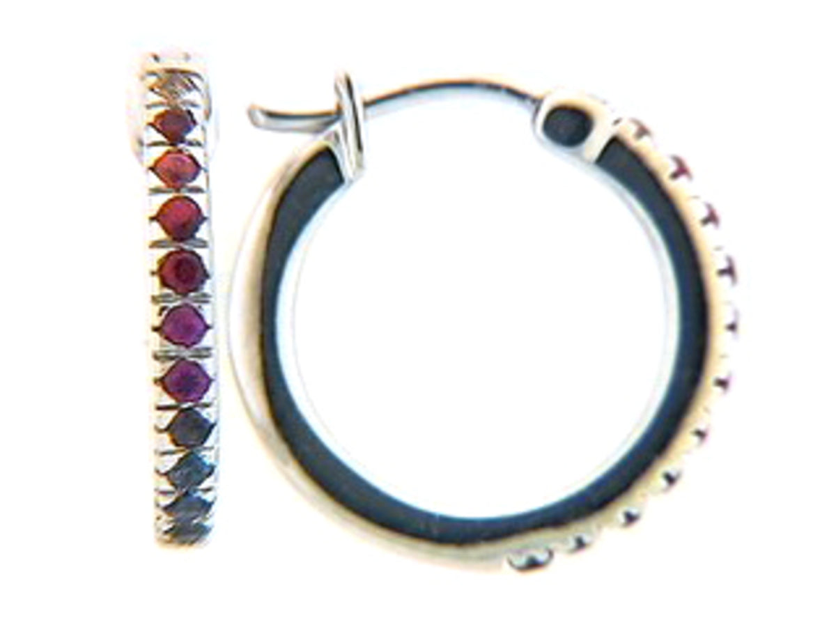 Rainbow Sapphire Earring