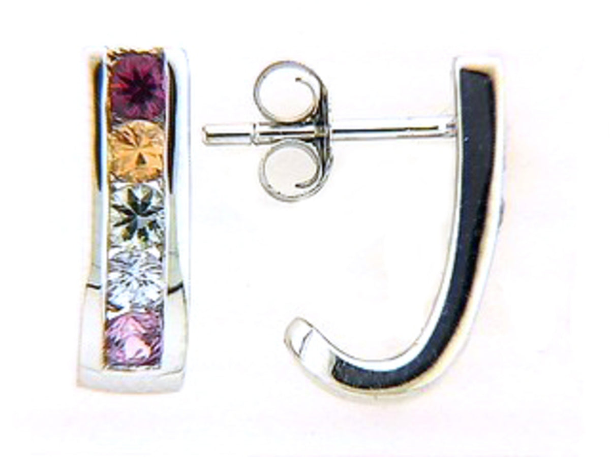 RAINBOW SAPPHIRE EARRING