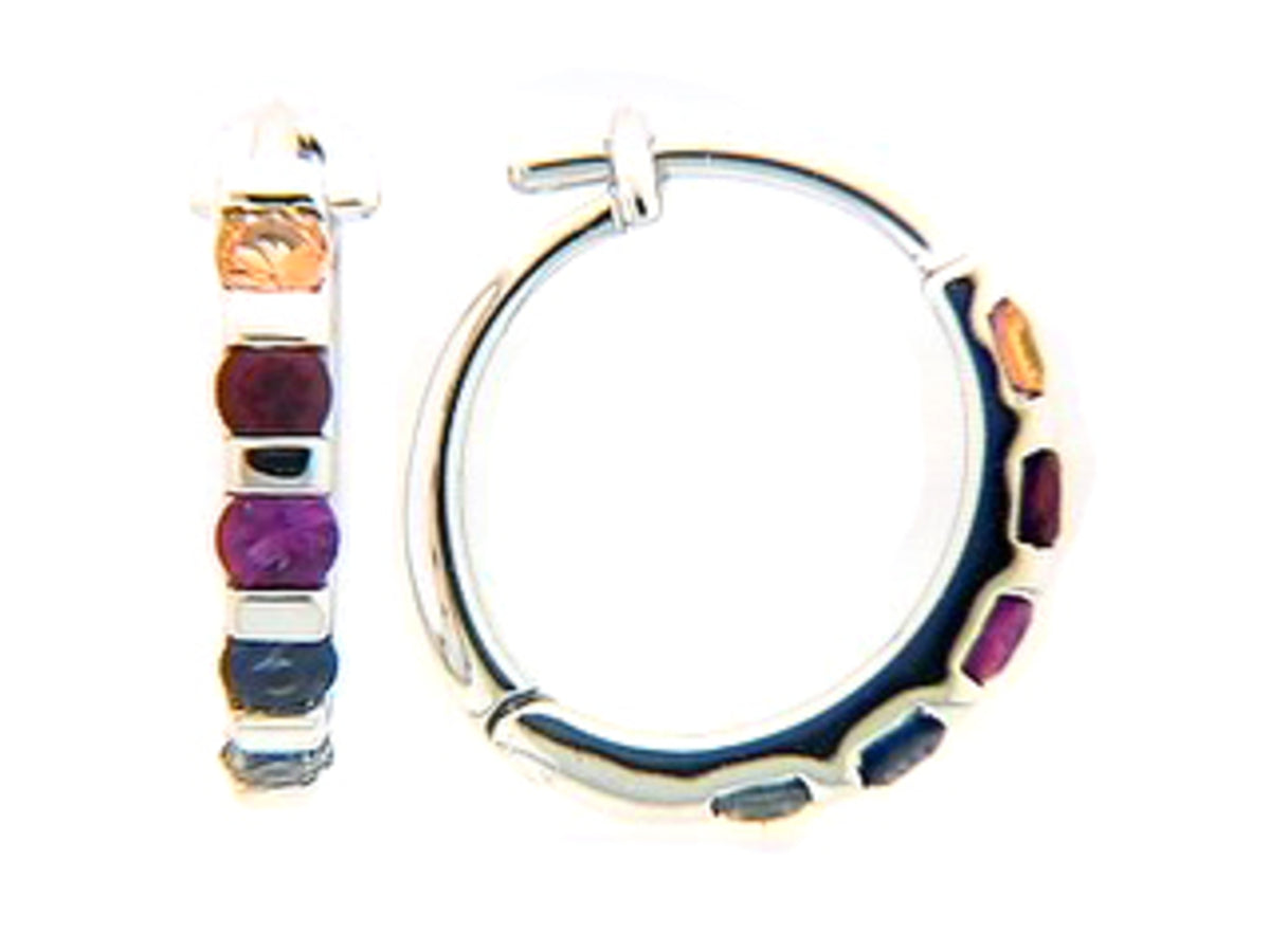 RAINBOW SAPPHIRE EARRING