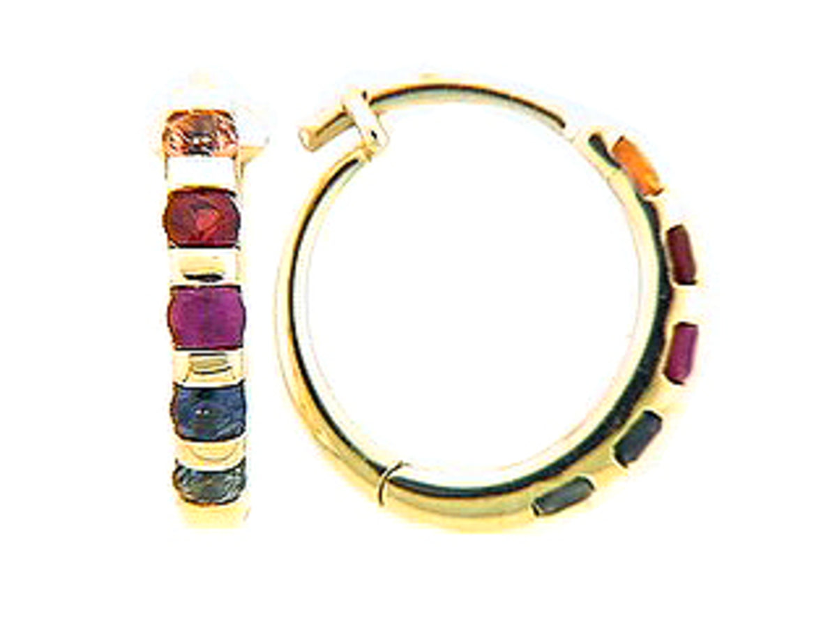 RAINBOW SAPPHIRE EARRING