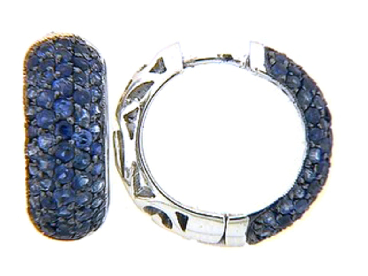 SAPPHIRE EARRING, 18KW (H)