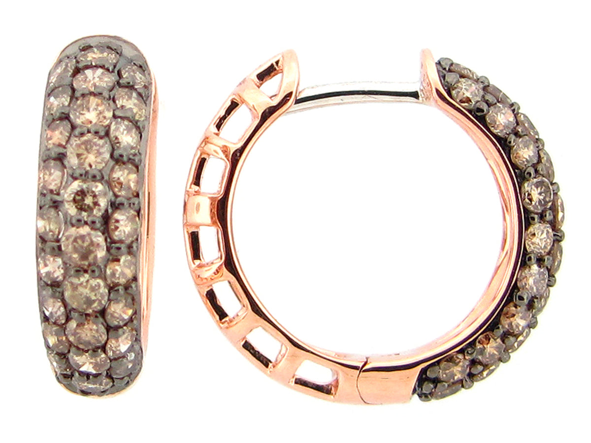 BROWN DIAMOND EARRING