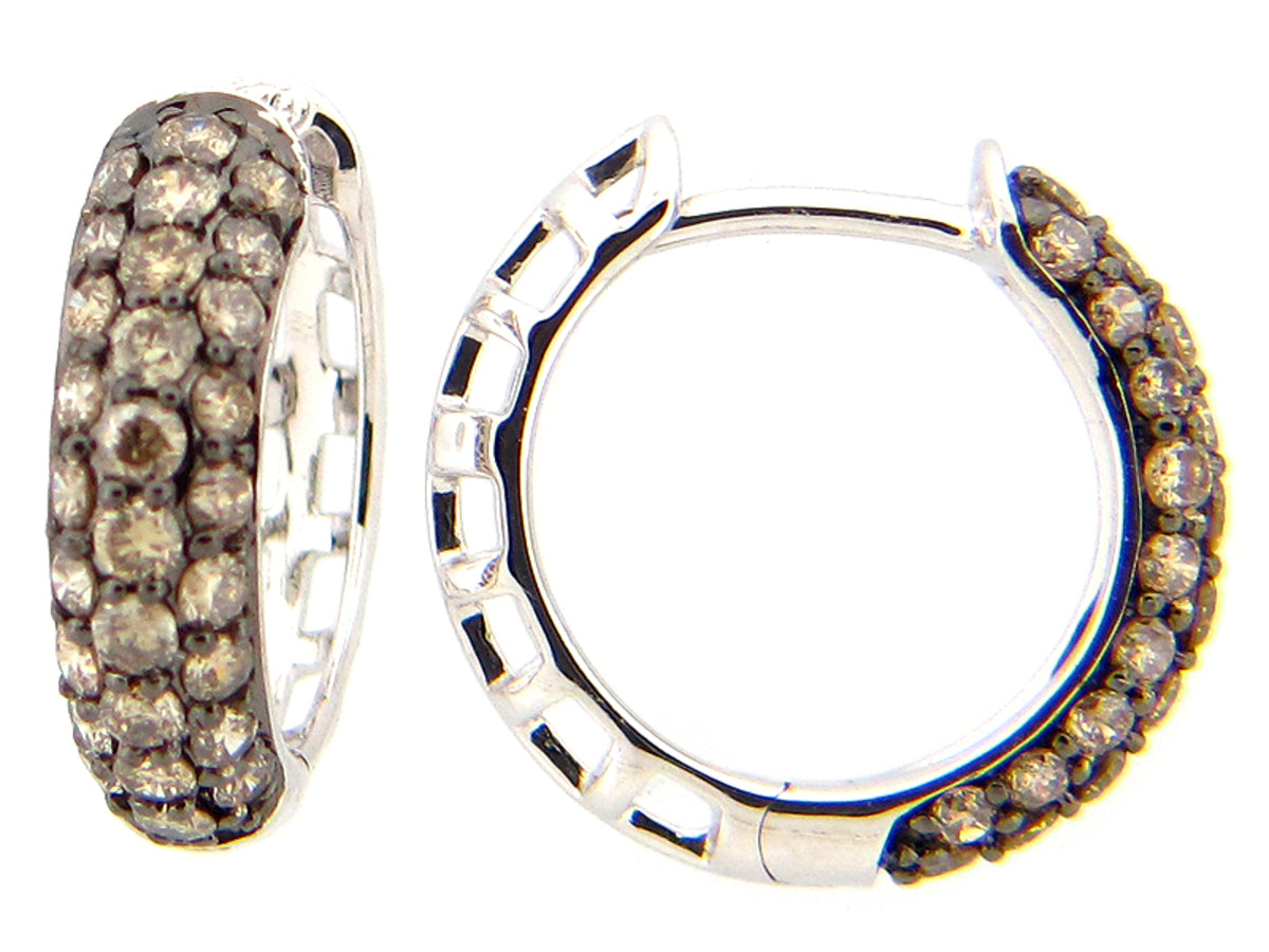 BROWN DIAMOND EARRING