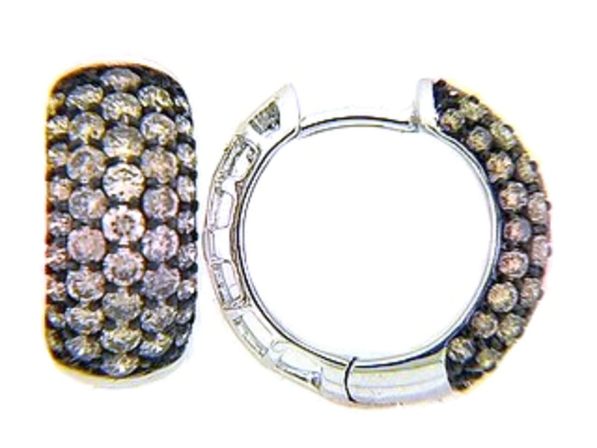 BROWN DIAMOND EARRING