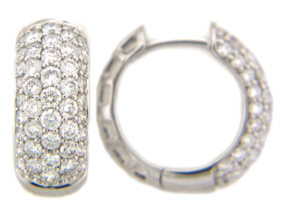 DIAMOND EARRING, 14KW (N) SPECIAL