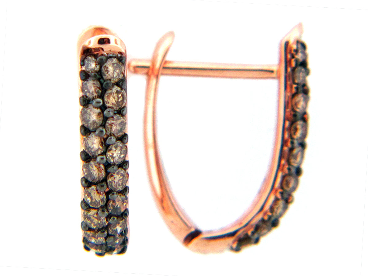 BROWN DIAMOND EARRING