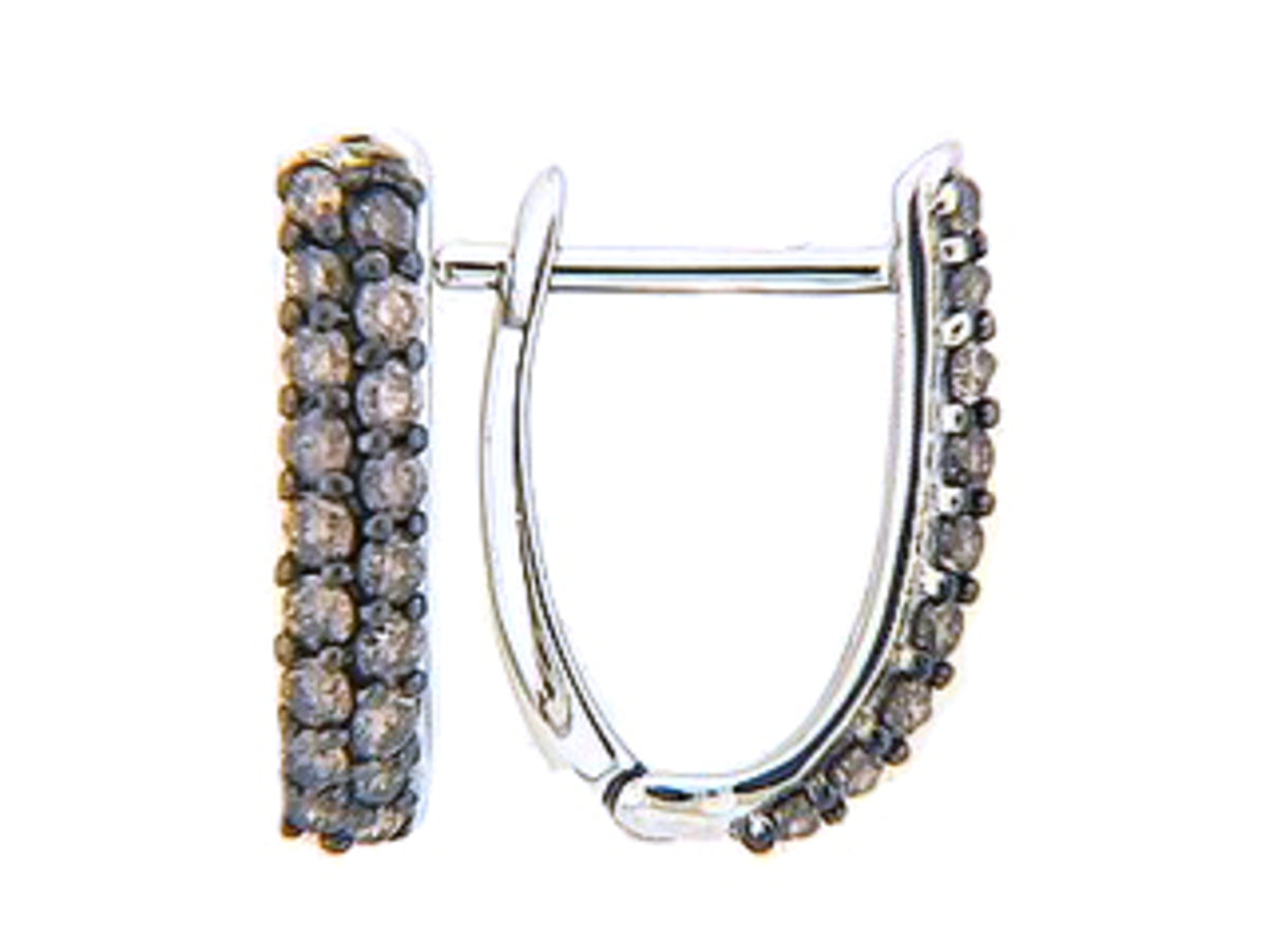 BROWN DIAMOND EARRING