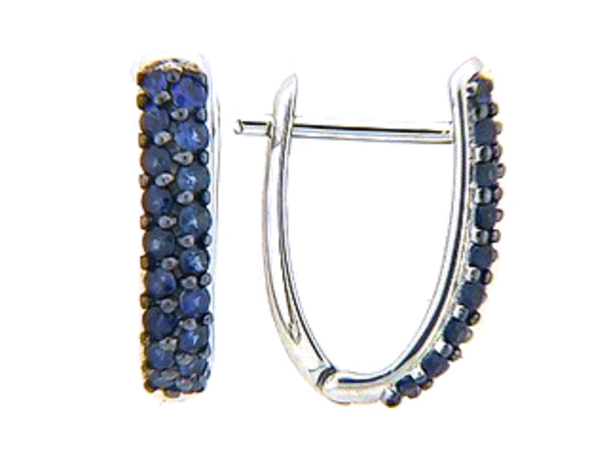 SAPPHIRE EARRING, 14KW (H)