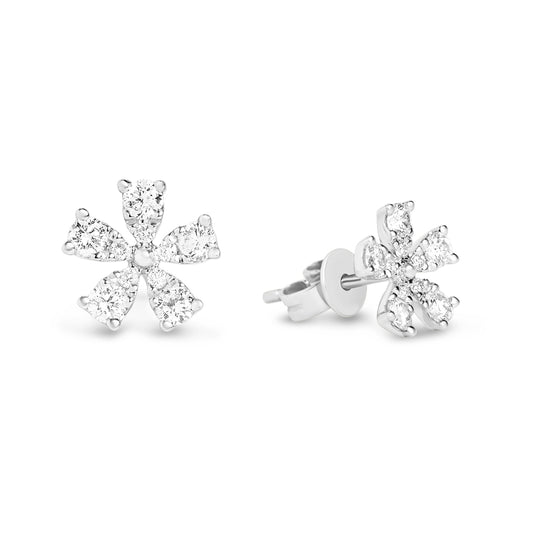 Diamond Floret Stud Earring